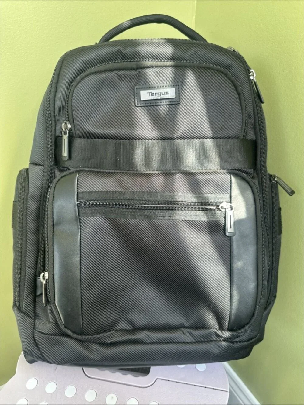 Targus Black Laptop Backpack Travel Work School Multi Compartment Bag